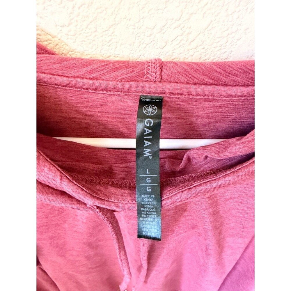GAIAM Pink Pullover Hoodie - Picture 3 of 4